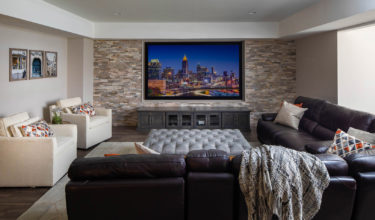 Basement Media Room Design Marietta